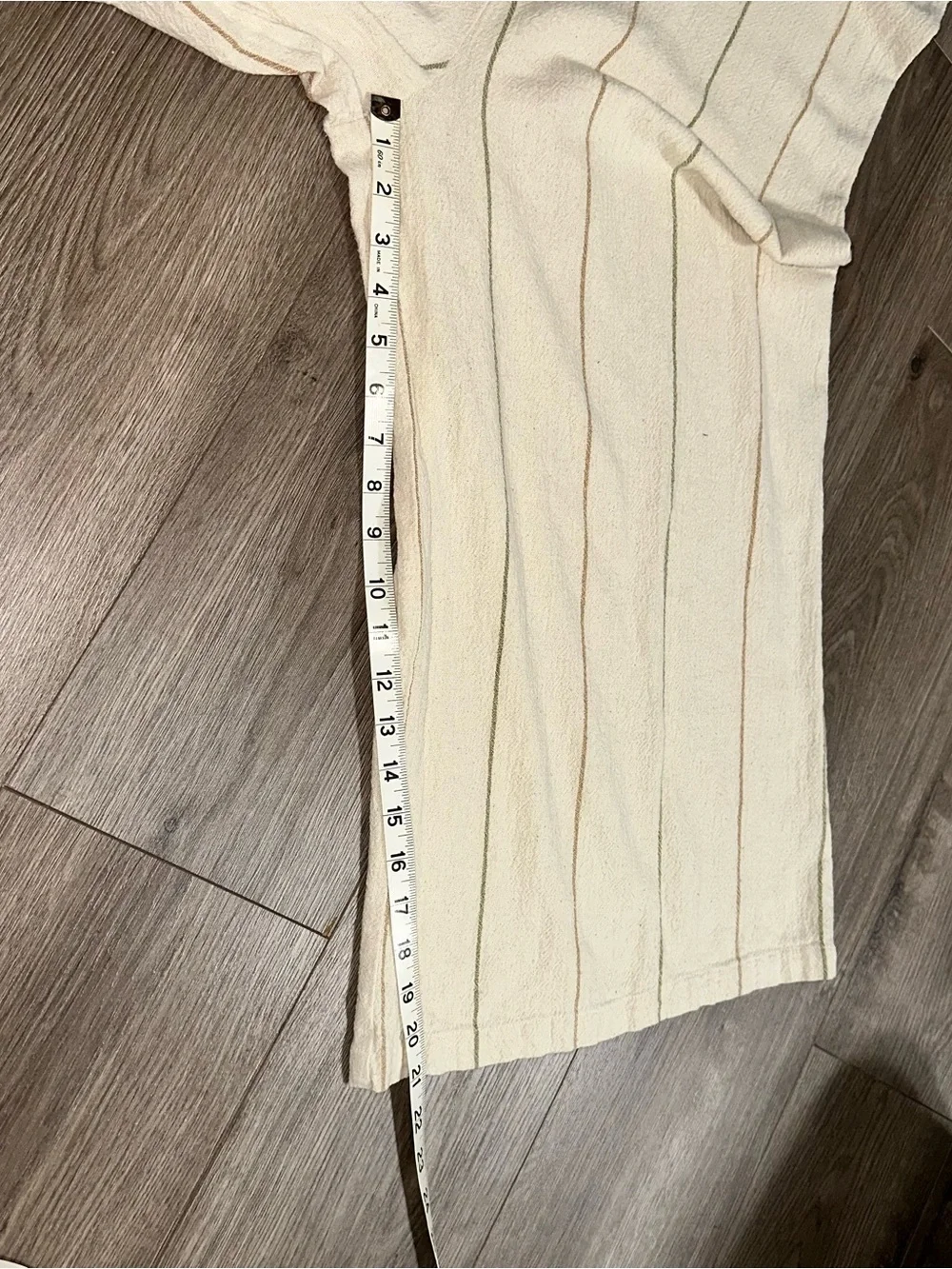 Cotten Jumpsuit Wide Leg Flax Beige Roomy Summer Breathable Fabric - Picture 8 of 8